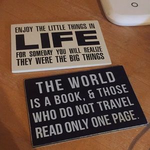 Decorative Wooden Postcard Quotes